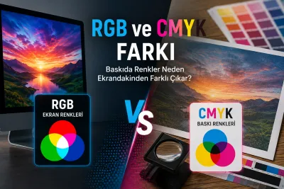 RGB ve CMYK Farkı: Baskıda Renkler Neden Ekrandakinden Farklı Çıkar?